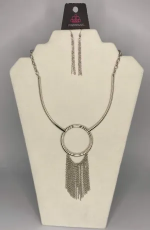 Paparazzi Pharaoh Paradise Silver Short Necklace - Fashion Fix Exclusive February 2021