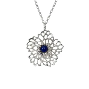 Petals & Pearls Lacy Flower Pendant