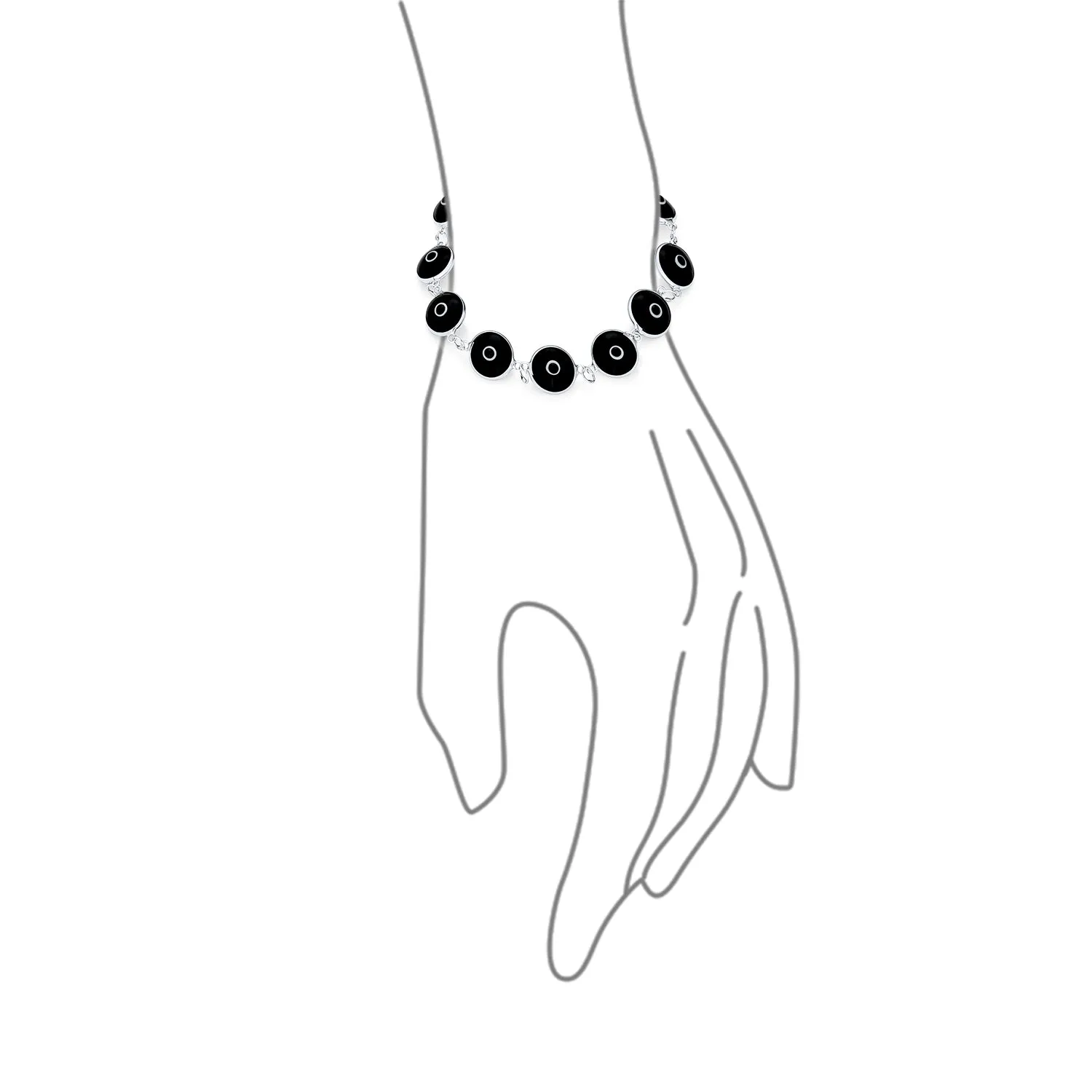 Protection Good Luck Amulet Strand Bracelet with Multicolor Evil Eye Beads 7-7.5 Inch