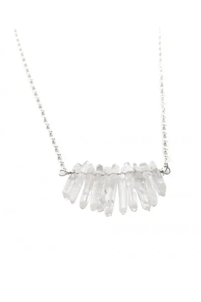 Raw Gems: Crystal Gem Chain Necklace