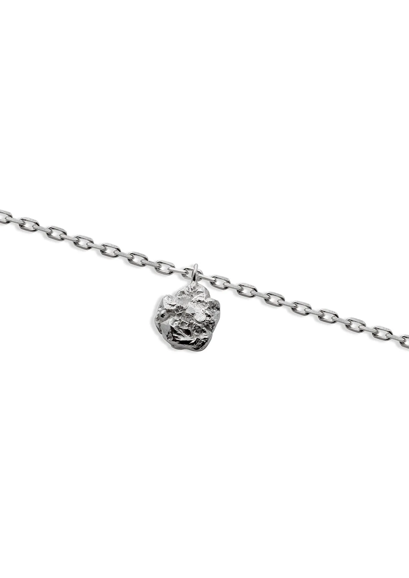 Raw Necklace Silver