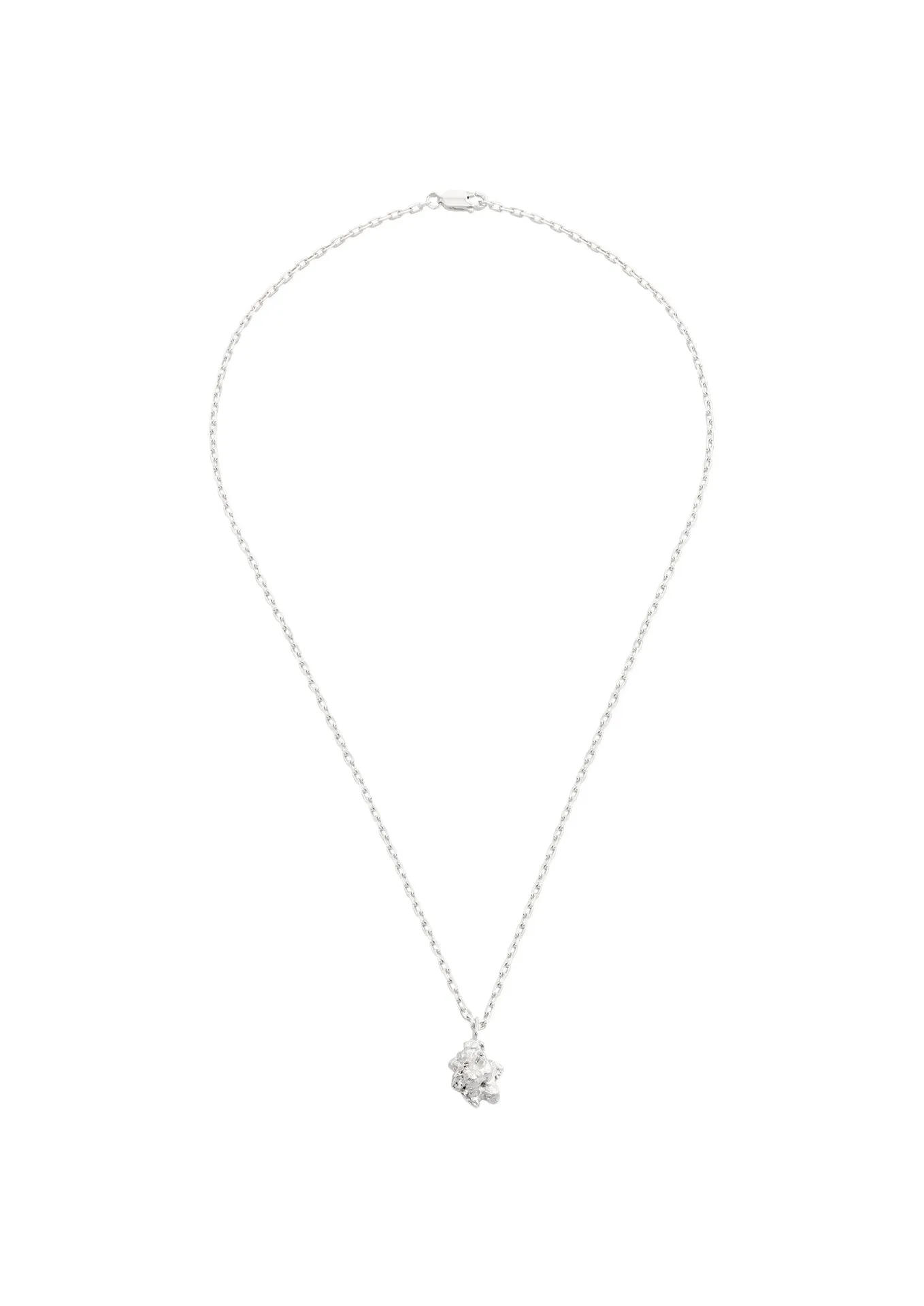 Raw Necklace Silver