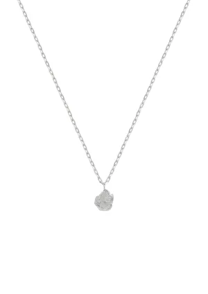 Raw Necklace Silver