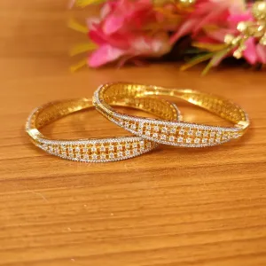 Real Diamond Pattern Elegant Bangles