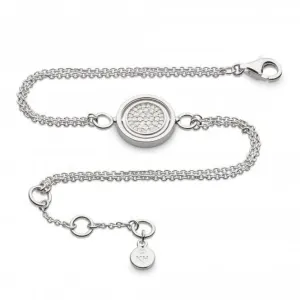 Revival Eclipse Lux Pavé Zirconia RP Spinner 7.5" Double Chain Bracelet 70409CZ