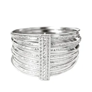 RHODIUM CRYSTAL BRACELET  #HB2228_ROD-CRY (IA10/B25)