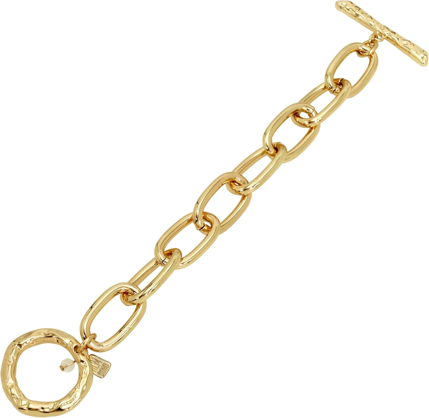 Robert Lee Morris Womens Textured Chain Link Bracelet