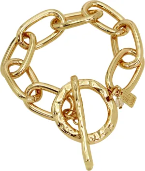 Robert Lee Morris Womens Textured Chain Link Bracelet