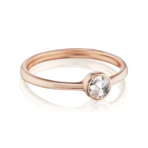 Rose Cut Diamond Bezel Ring