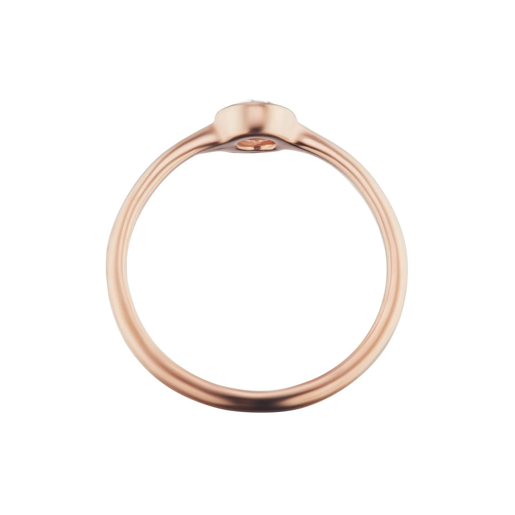 Rose Cut Diamond Bezel Ring