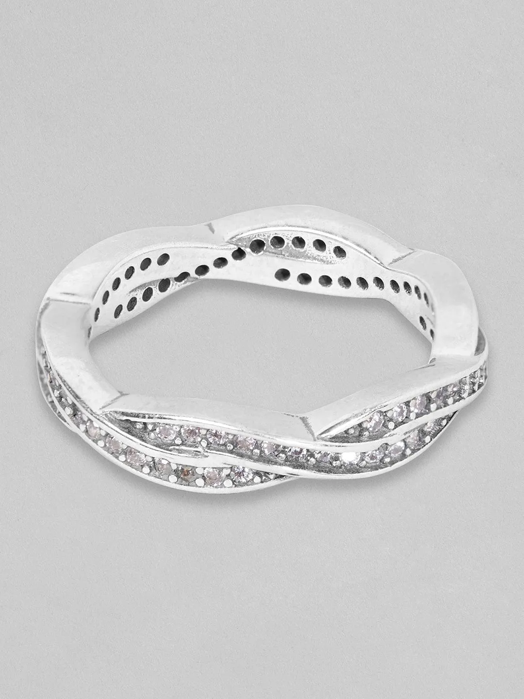 Rubans 925 Silver The Tangle And Detangle Of Zircons - Ring