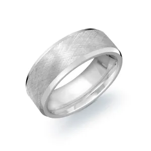 Satin Finish Polished Rails Cobalt Chromium Ring | Italgem Steel