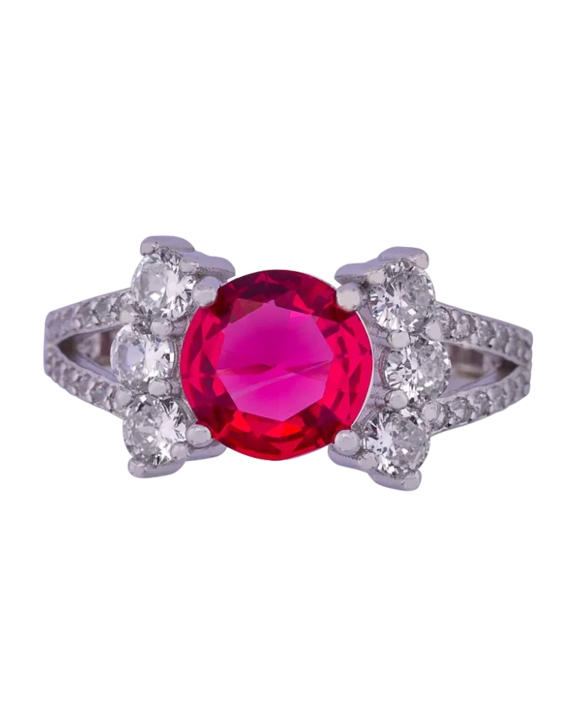 Scarlet Silver Elegance
