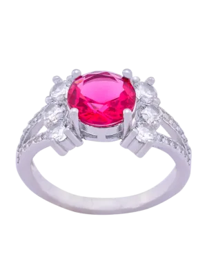 Scarlet Silver Elegance