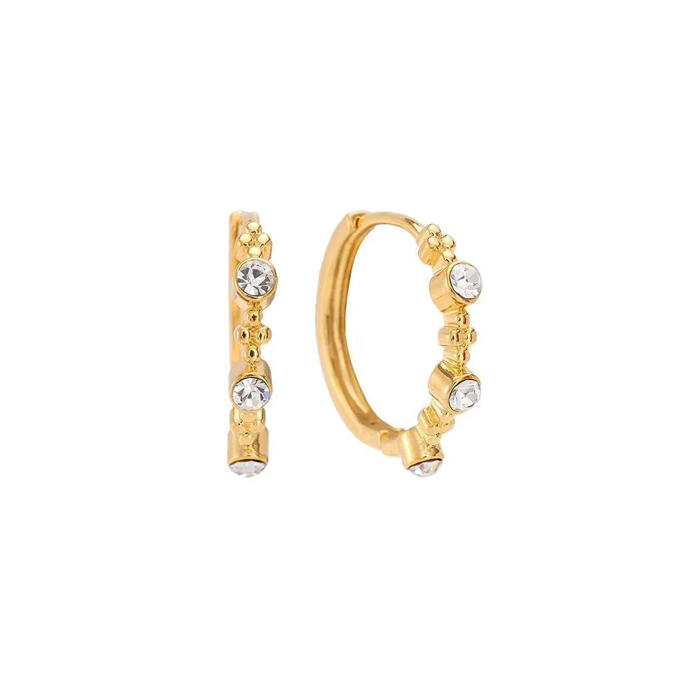 SHINY PEARL HOOPS