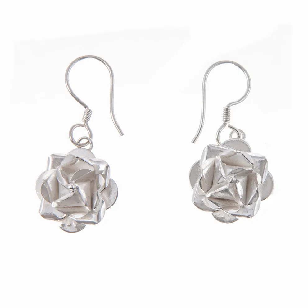 Shiny Roses Earrings - Small