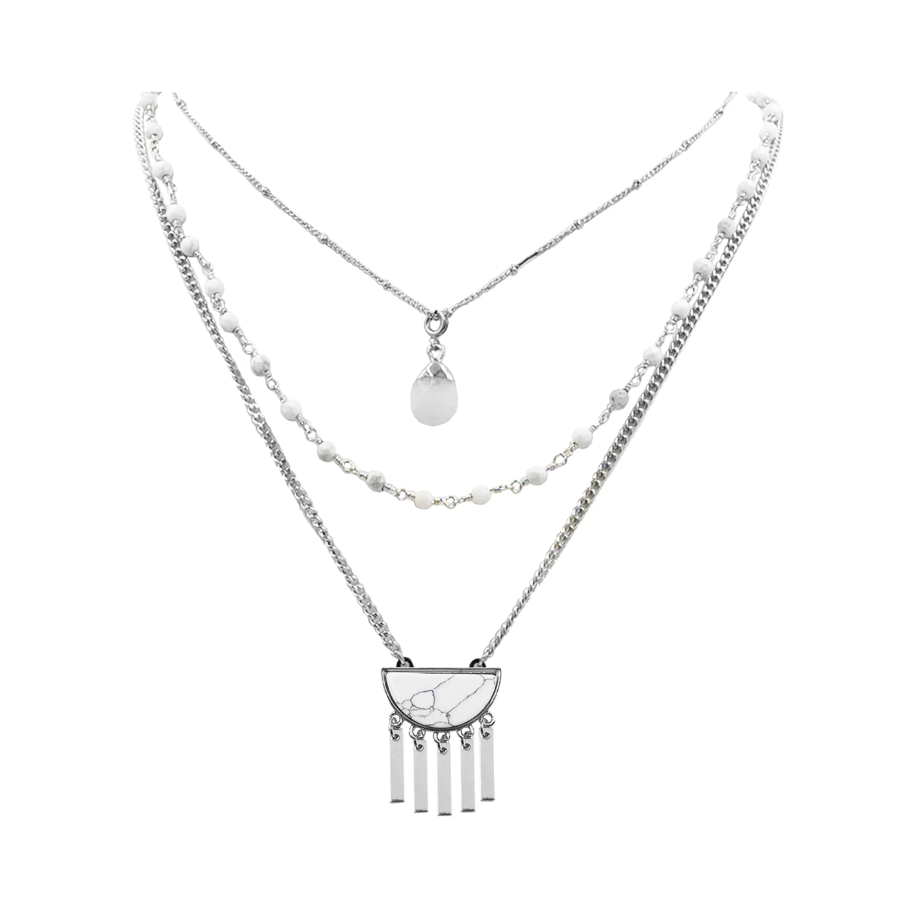 Silver Cheyenne Necklace Set (Wholesale)
