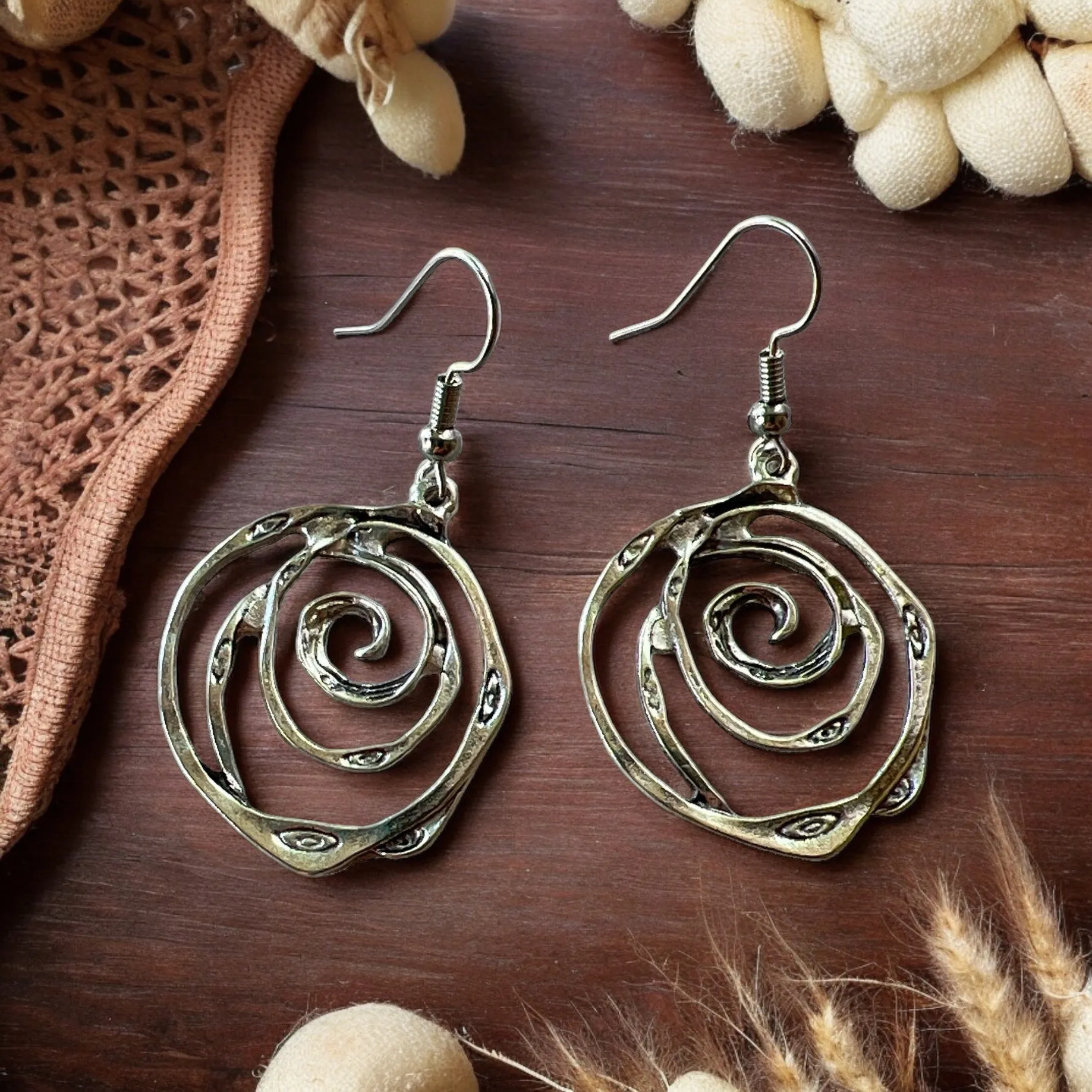 Silver Swirl Earrings: Elegant Stylish Accessories