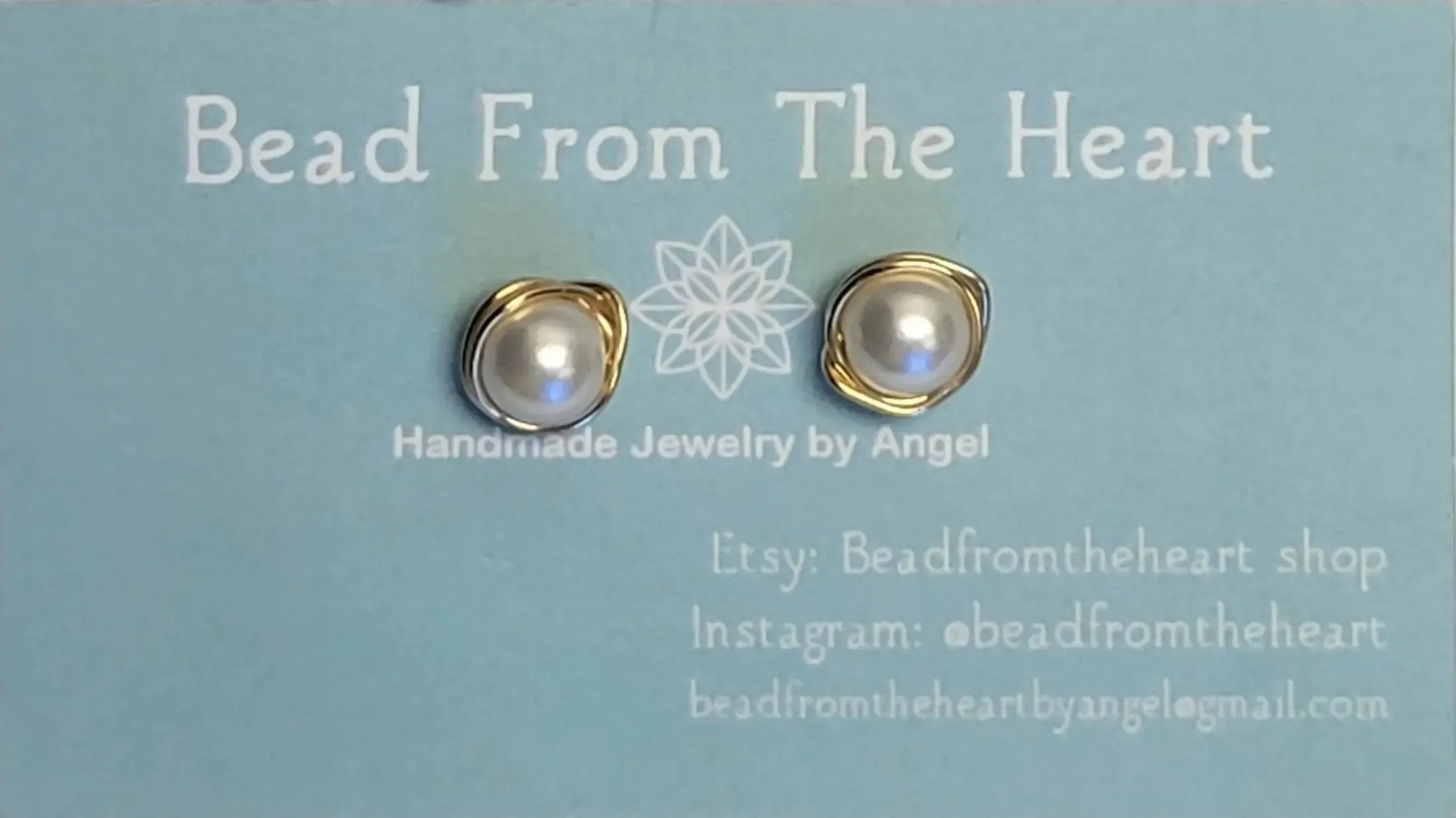 Single Stone Wire-Wrapped Stud Earrings