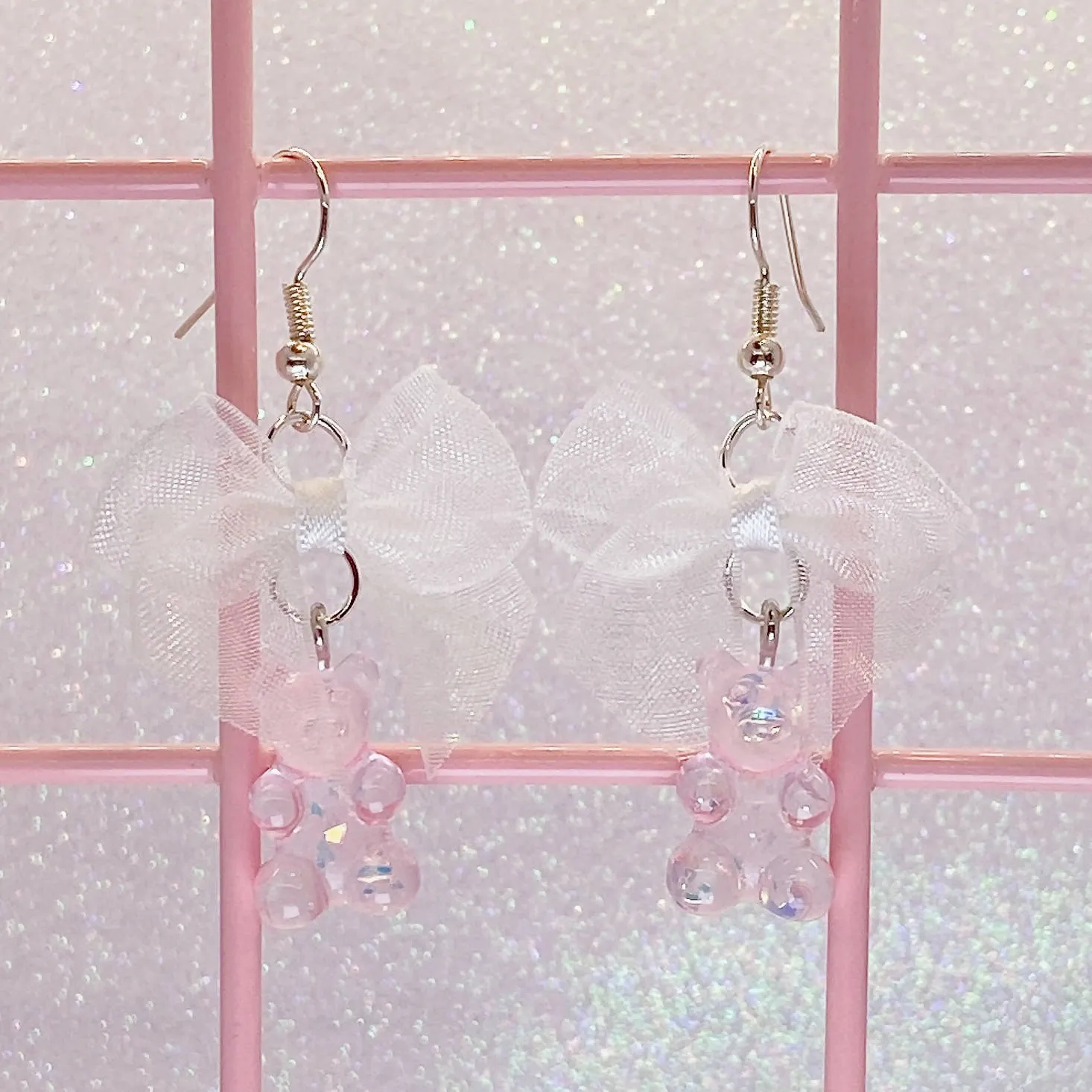 Sparkly Gummi Bear Earrings (5 Colors)