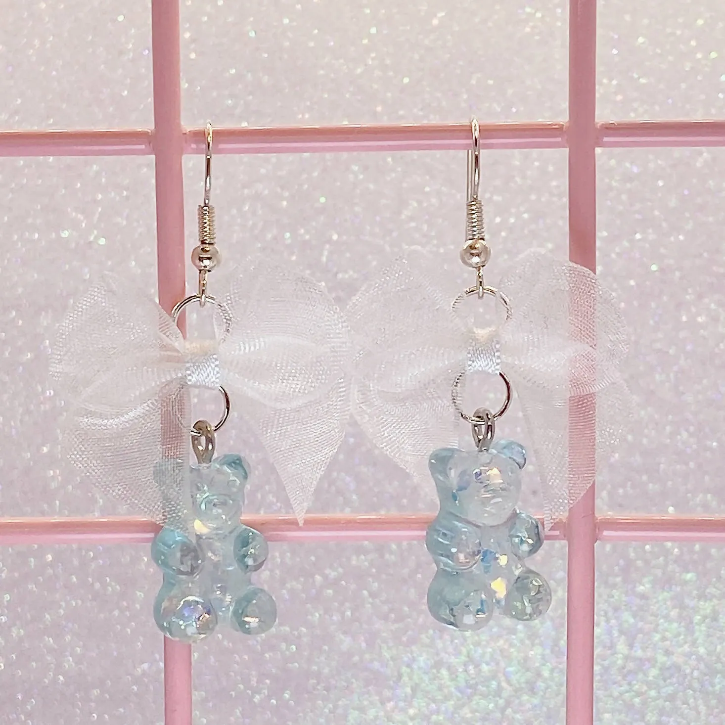 Sparkly Gummi Bear Earrings (5 Colors)