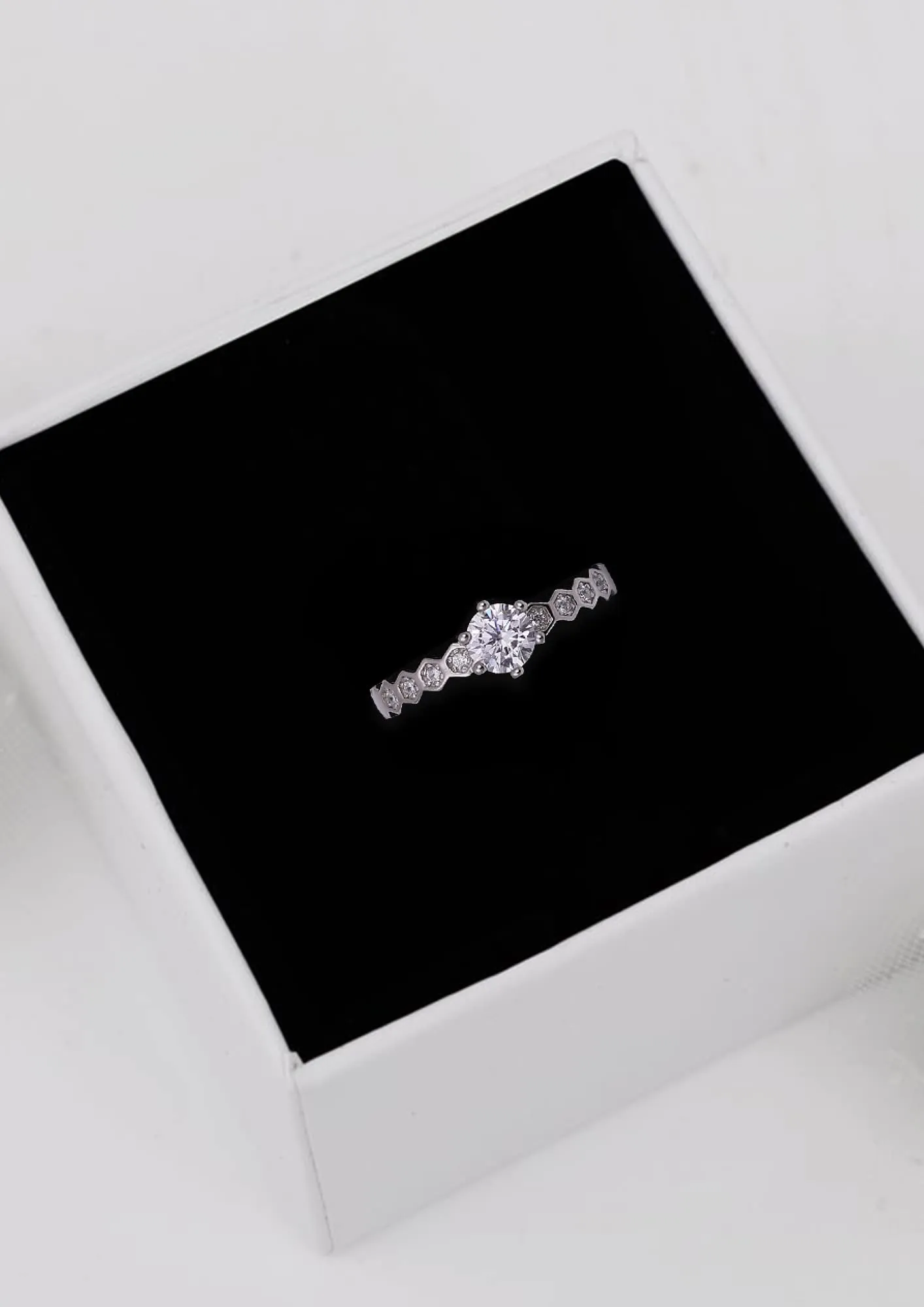 Sterling Silver Promise Rings for Women Hypoallergenic Charm Statemen Rings