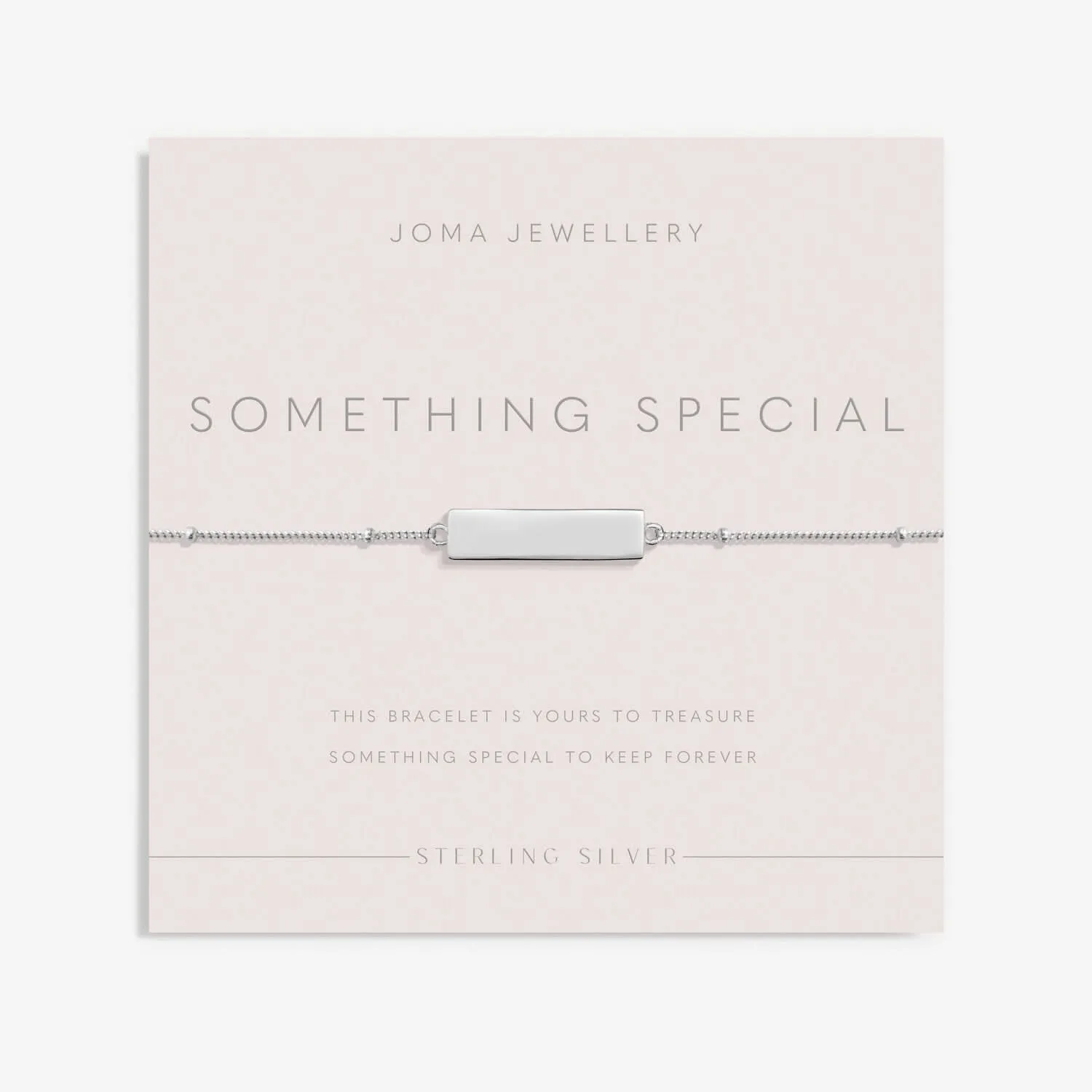 Sterling Silver Something Special Bar Bracelet JJS0055