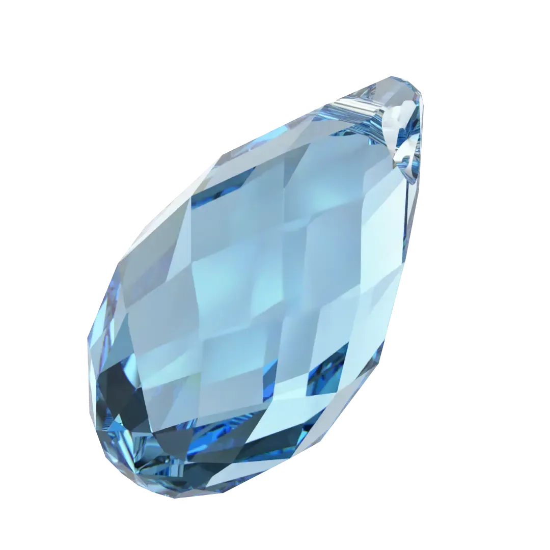 Swarovski Pendants Briolette (6010) Aquamarine