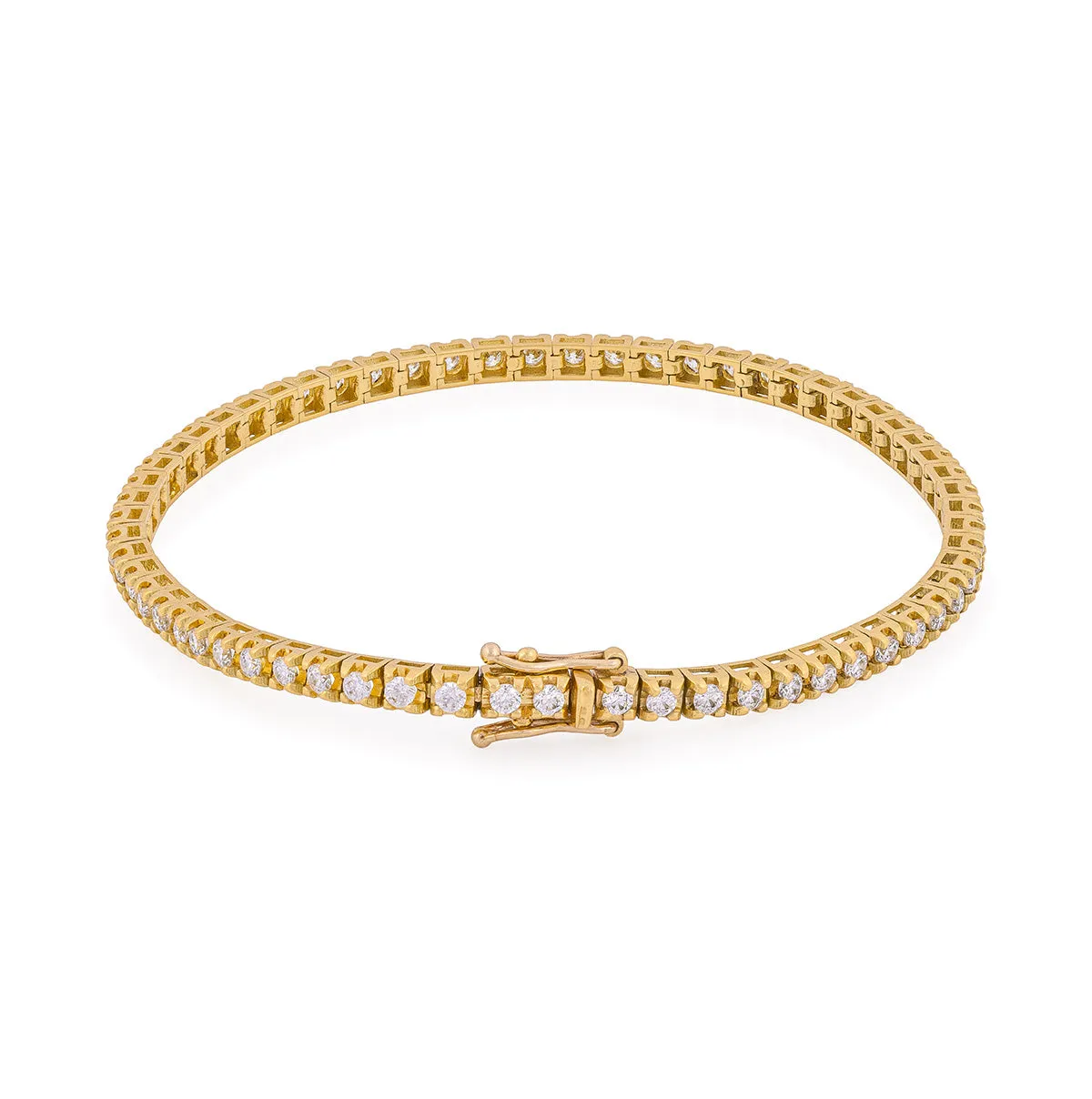Tomorrow Lab-Grown Diamond Tennis Bracelet - 14k Gold