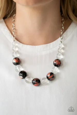 Torrid Tide - Orange - Necklace