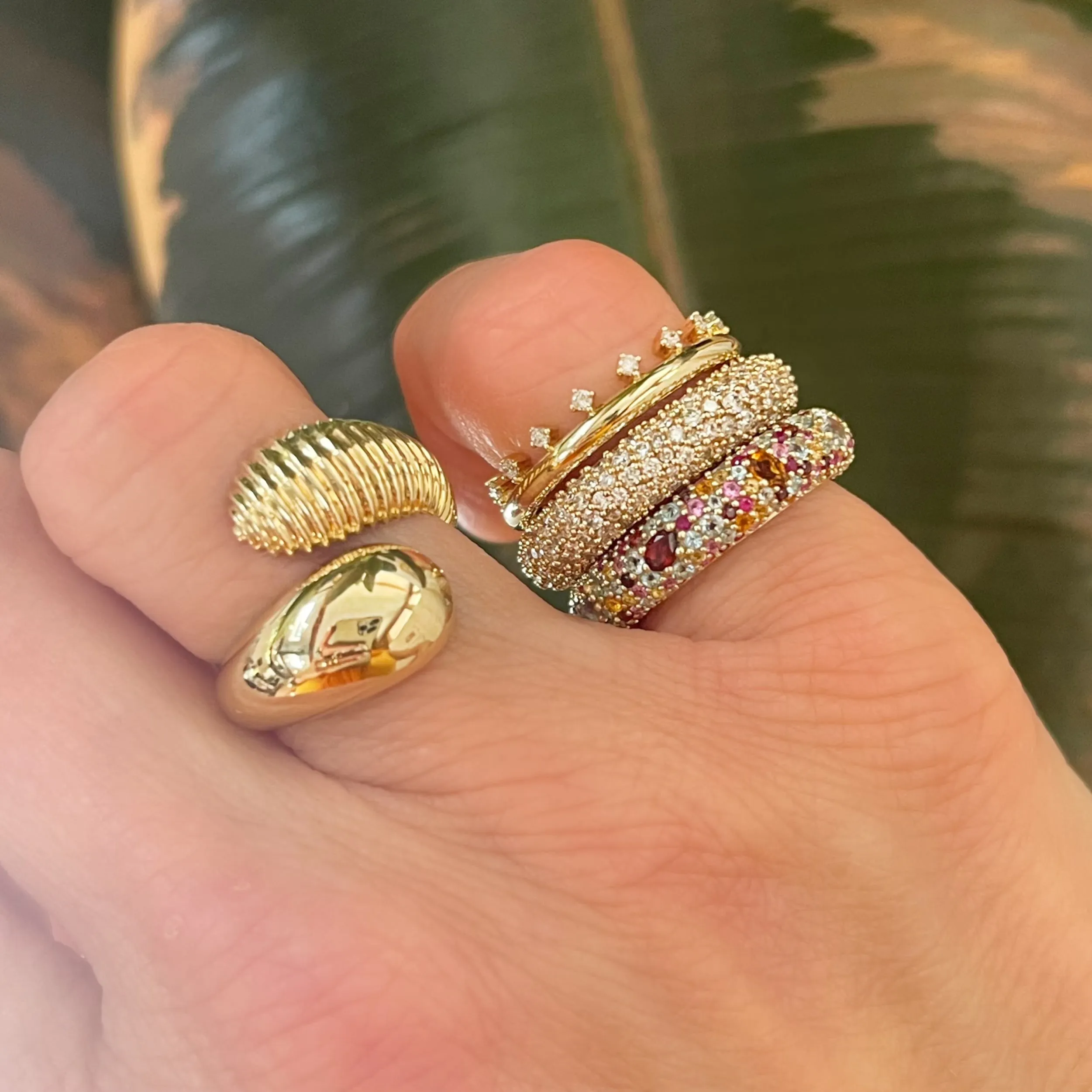 Tyson Fluted Twist Ring