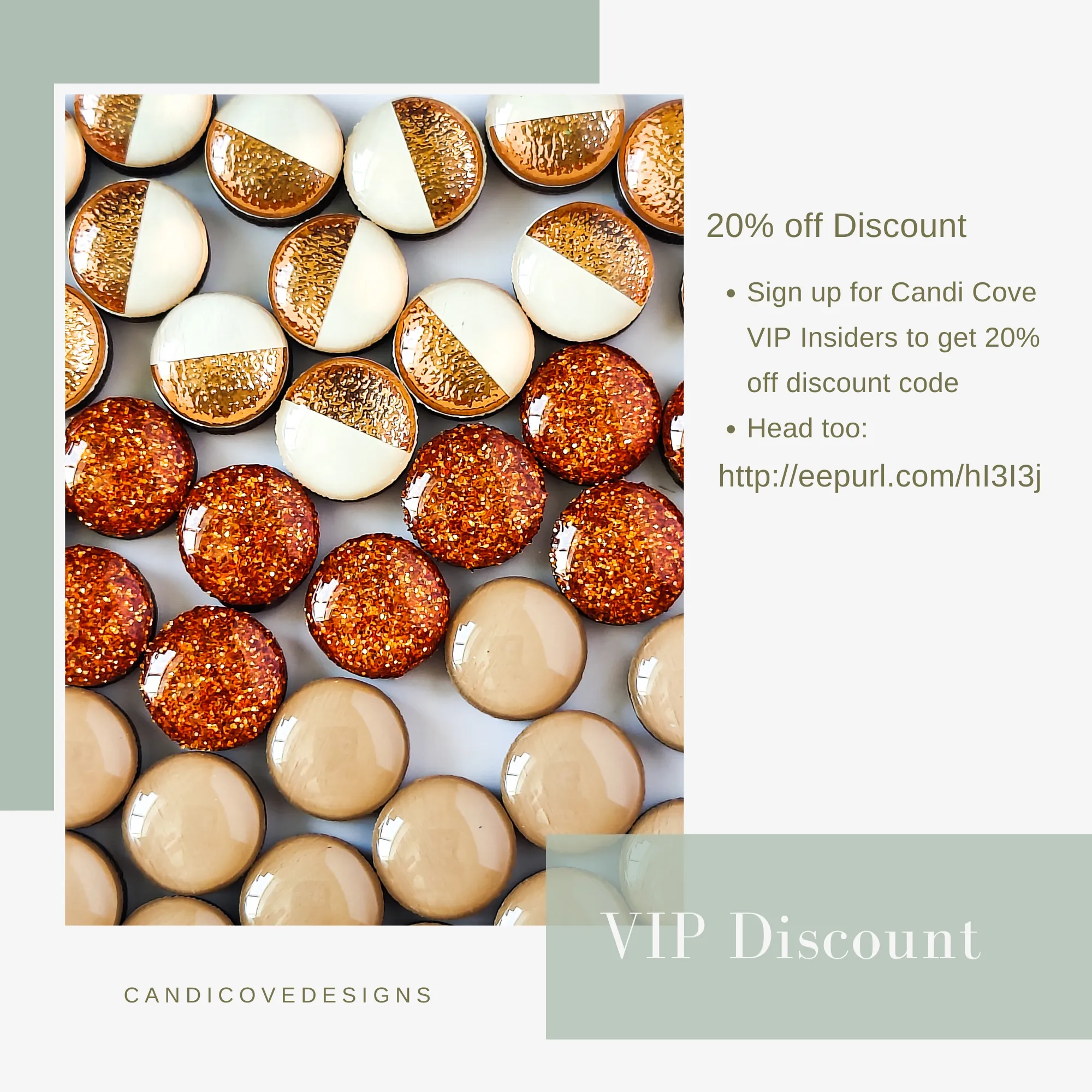 Winter Wonderland Stud Earrings by Candi Cove Designs