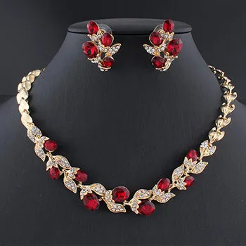 Women's Phoenix Necklace & Earrings Charm Set