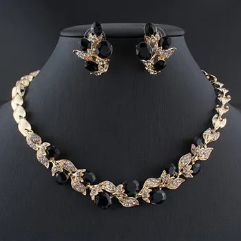 Women's Phoenix Necklace & Earrings Charm Set